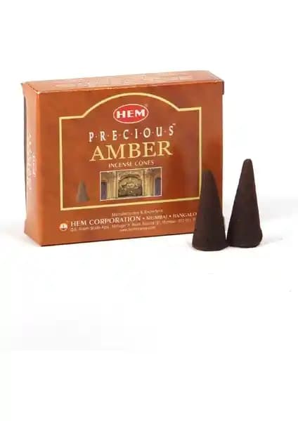 Hem Amber Aromalı Konik Tütsü: Doğal ve Uzun Süreli Kullanım İçin Özel Bir Aromaterapi Ürünü