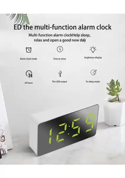 Hermoso Mini Masa Çalar Saat ile Şık ve Fonksiyonel Ev Dekorasyonu Çözümü