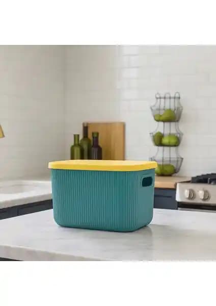 Homing Çok Amaçlı Kapaklı Organizer Kutu Ev ve Ofis Düzeninde Kullanım İçin Uygun