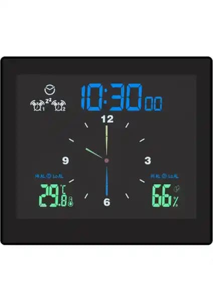 Humble Su Geçirmez Dijital Duvar Saati: Nemli Alanlar İçin Dayanıklı ve Çok Fonksiyonlu Tasarım