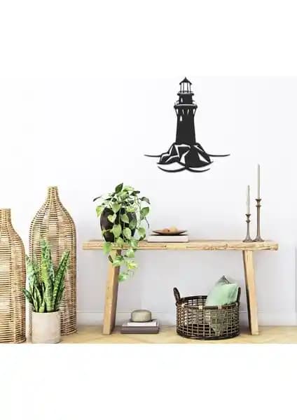 Lamizon Deniz Feneri Temalı Metal Duvar Tablosu Modern ve Dayanıklı Dekorasyon Parçası