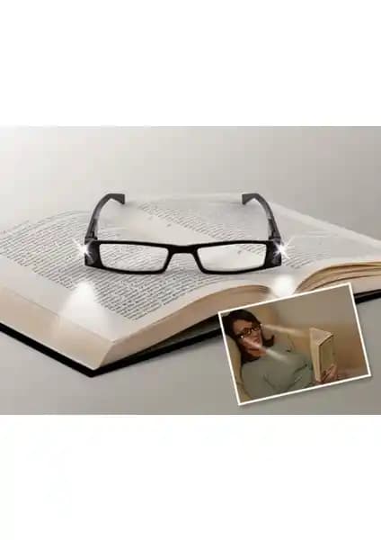 Led Işıklı Kitap Gözlüğü: Gece ve Düşük Işıkta Konforlu Okuma Deneyimi