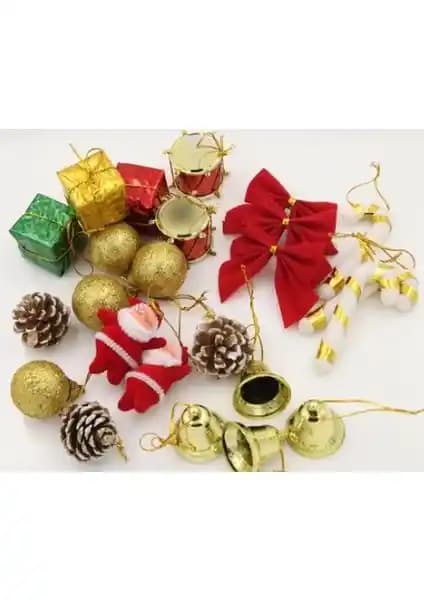 Leva House Karışık Süs 10'lu set ile Yılbaşı ve Noel Dekorasyonunuzu Canlandırın