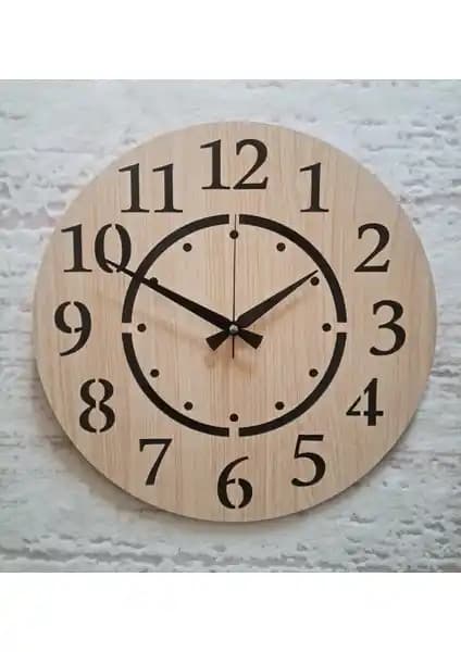 M&H Dekoratif Ahşap Duvar Saati: Modern ve Şık Tasarım ile Fonksiyonellik Bir Arada