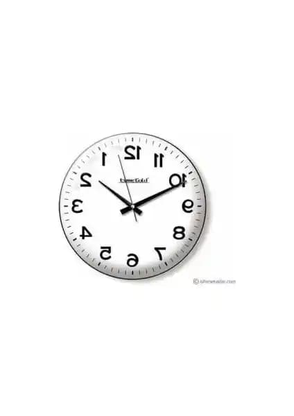 M3 Decorium 33 Cm Bombe Camlı Renkli Ters Çalışan Duvar Saati: Estetik ve Fonksiyonellik Bir Arada