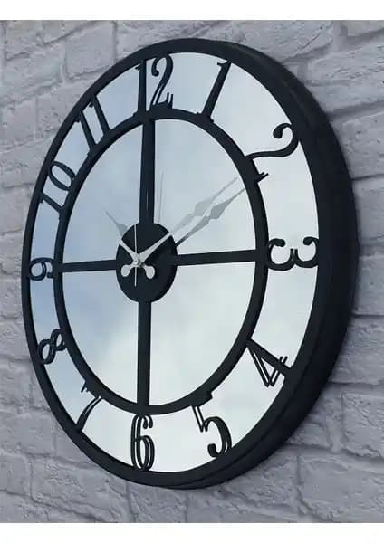 Markakanvas Metal Aynalı Duvar Saati Modern Tasarım ve Fonksiyonellik Bir Arada