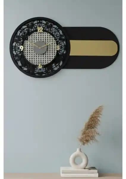 Nera Tasarım Hazeran Detaylı Dekoratif Duvar Saati Şık ve Fonksiyonel Tasarım Özellikleri