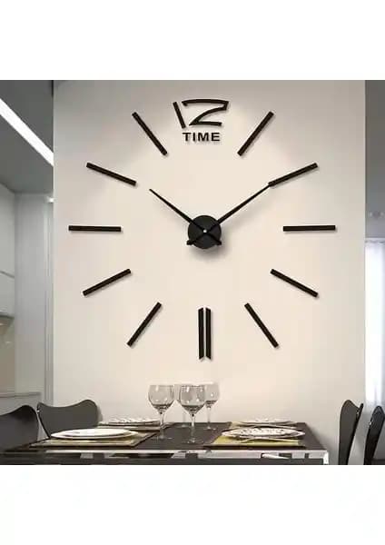 One Kado 3D Pleksi Duvar Saati Modern İç Mekanlar İçin Şık ve Fonksiyonel Tasarım