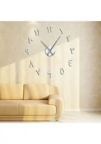 Otantik Dekoratif 3D Pleksi Ayna Duvar Saati Modern ve Şık Tasarım Özellikleri