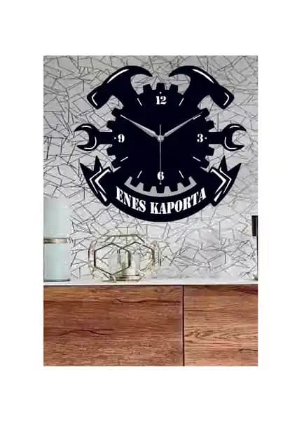 Otomotiv Servisleri ve Tamirhaneler İçin Özel Ahşap Duvar Saati Tasarımı ve Özellikleri