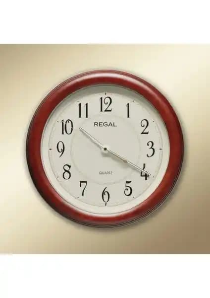 Regal 0912 AIL Masif Ahşap Duvar Saati: Şık ve Dayanıklı Tasarım ile Dekorasyonunuza Doğal Dokunuş