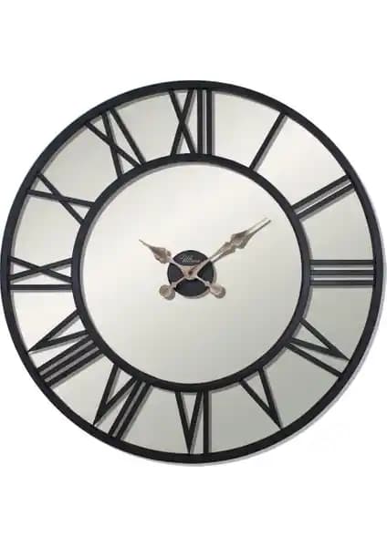 Regal M 2688 B Ferforje 76 cm Ayna Duvar Saati Modern ve Şık Tasarım Özellikleri