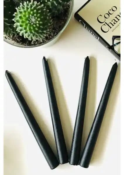 Royal Mum Siyah Parfümlü Dekoratif Mum Seti Modern ve Zarif Tasarımıyla Ev Dekorasyonuna Şıklık Katar