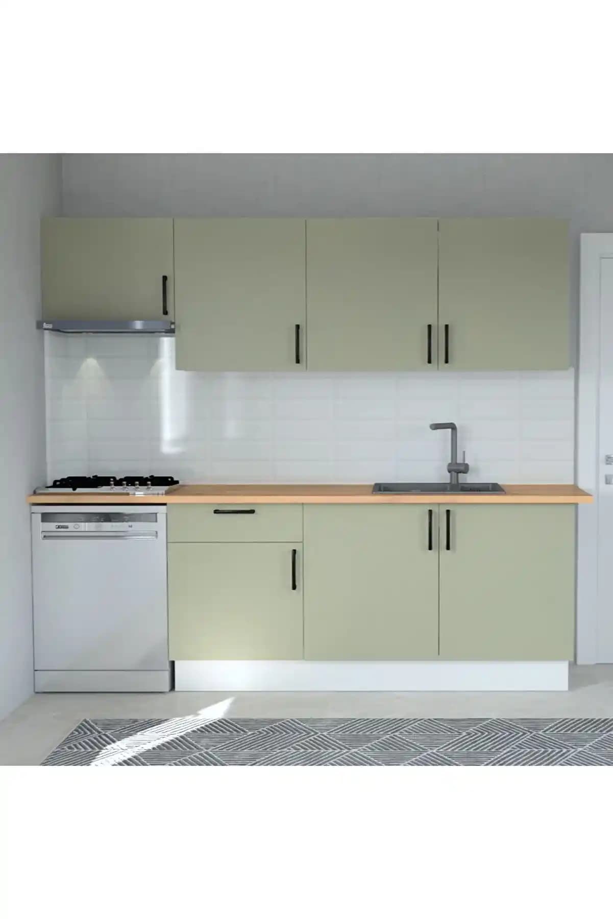 Sherwin-Williams Yeşil Tonlarıyla Klasik Adaçayı Yeşili ve Sabun Taşı Mutfak Tasarımı