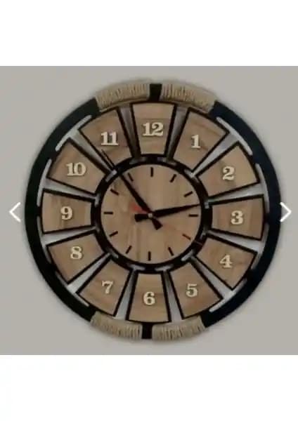 Silay Hediyelik Eşya Dekoratif Ipli Duvar Saati Modern ve Kişiselleştirilebilir Tasarım