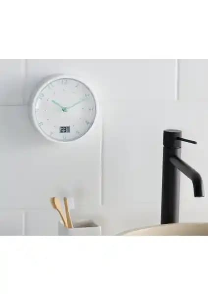 Tchibo Banyo Duvar Saati: Şık ve Fonksiyonel Tasarım ile Sıcaklık ve Zaman Takibi