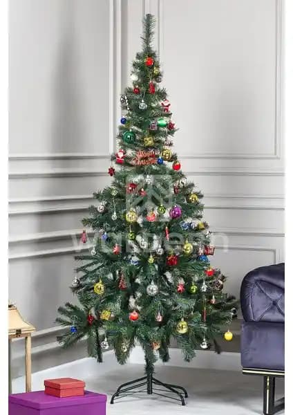 Waldern Luxury Serisi 180 cm Yoğun Dallı Gerçekçi Yapay Yılbaşı Çam Ağacı