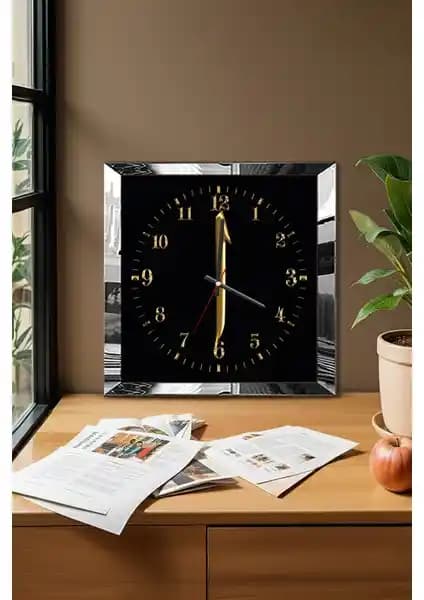 Zevahir Mobilya Elif Temalı Modern MDF Duvar Saati Şık ve Sessiz Kullanım İçin Uygun