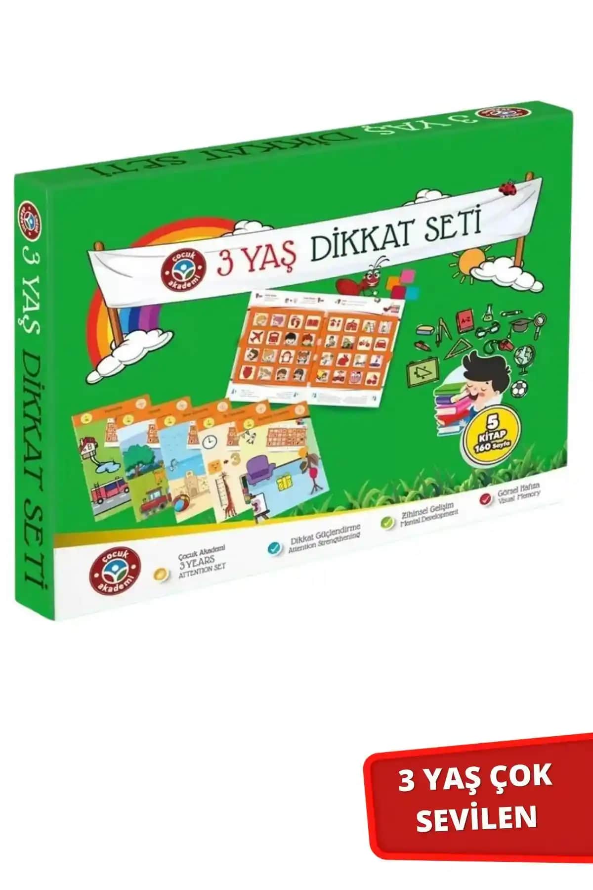 Çocuk Akademi 3 Yaş Dikkat ve Okul Öncesi Eğitim Setleri Karşılaştırması