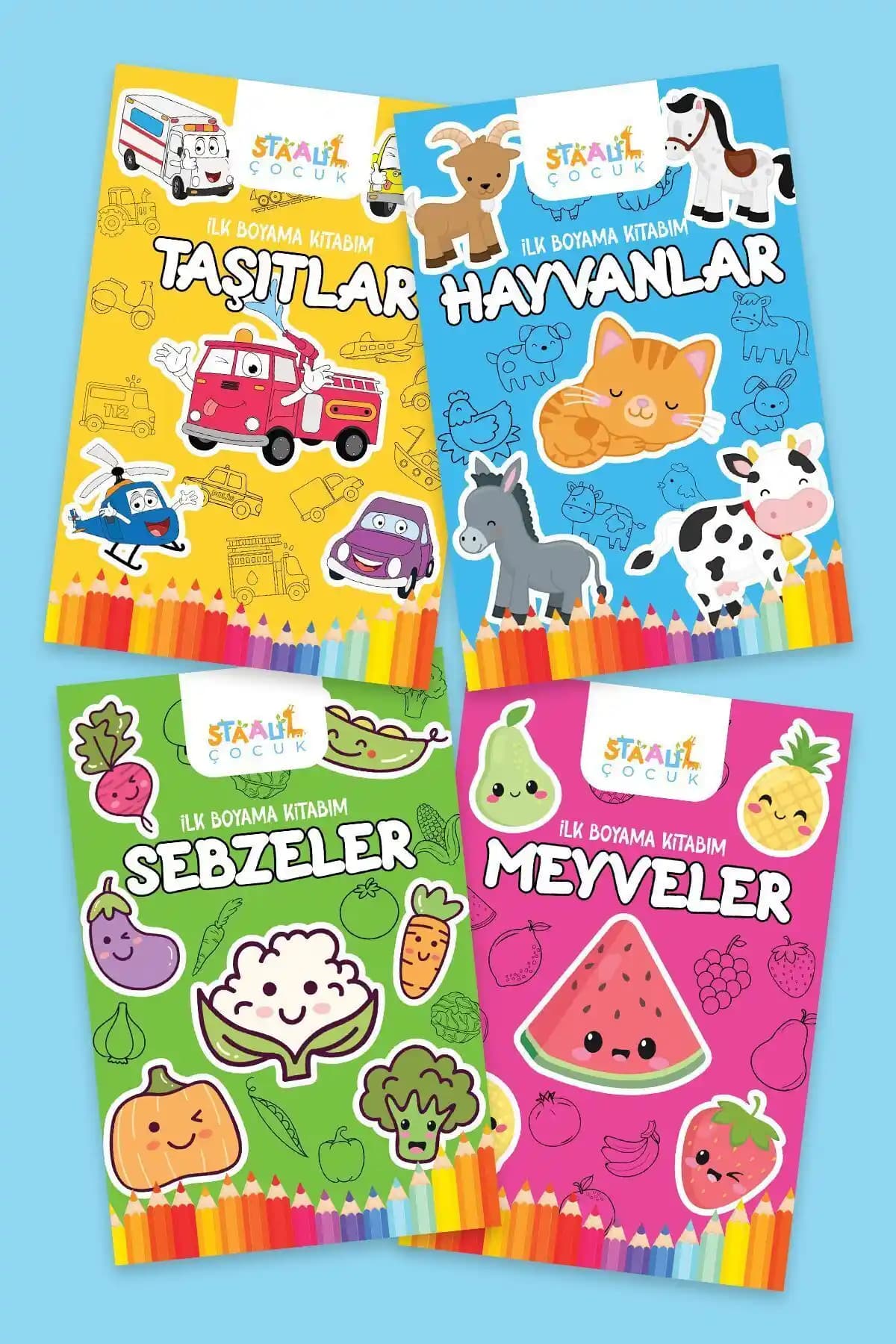 Çocuklar İçin Boyama Kitapları ve Kodlamalı Aktivite Serisi Karşılaştırması