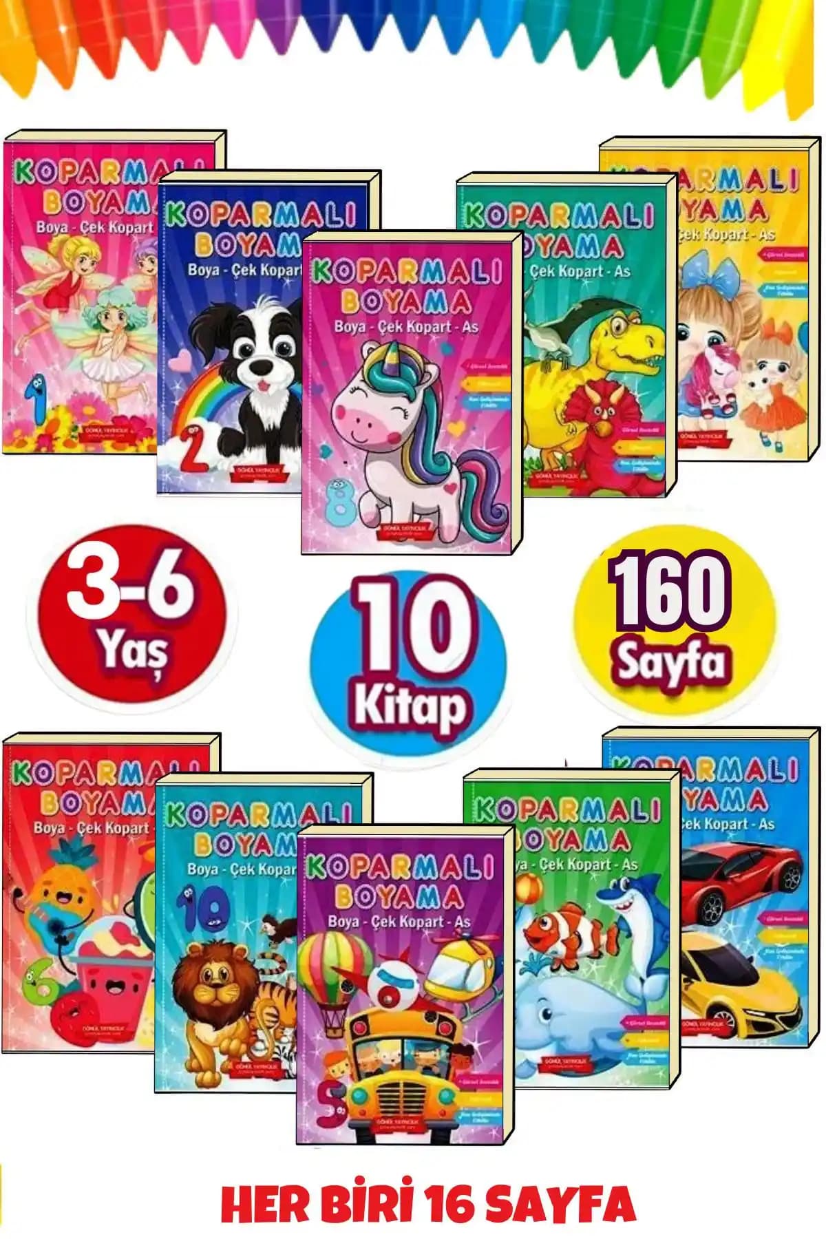 Çocuklar İçin Boyama Setleri ve Okul Öncesi Matematik Çalışma Kitleri Karşılaştırması