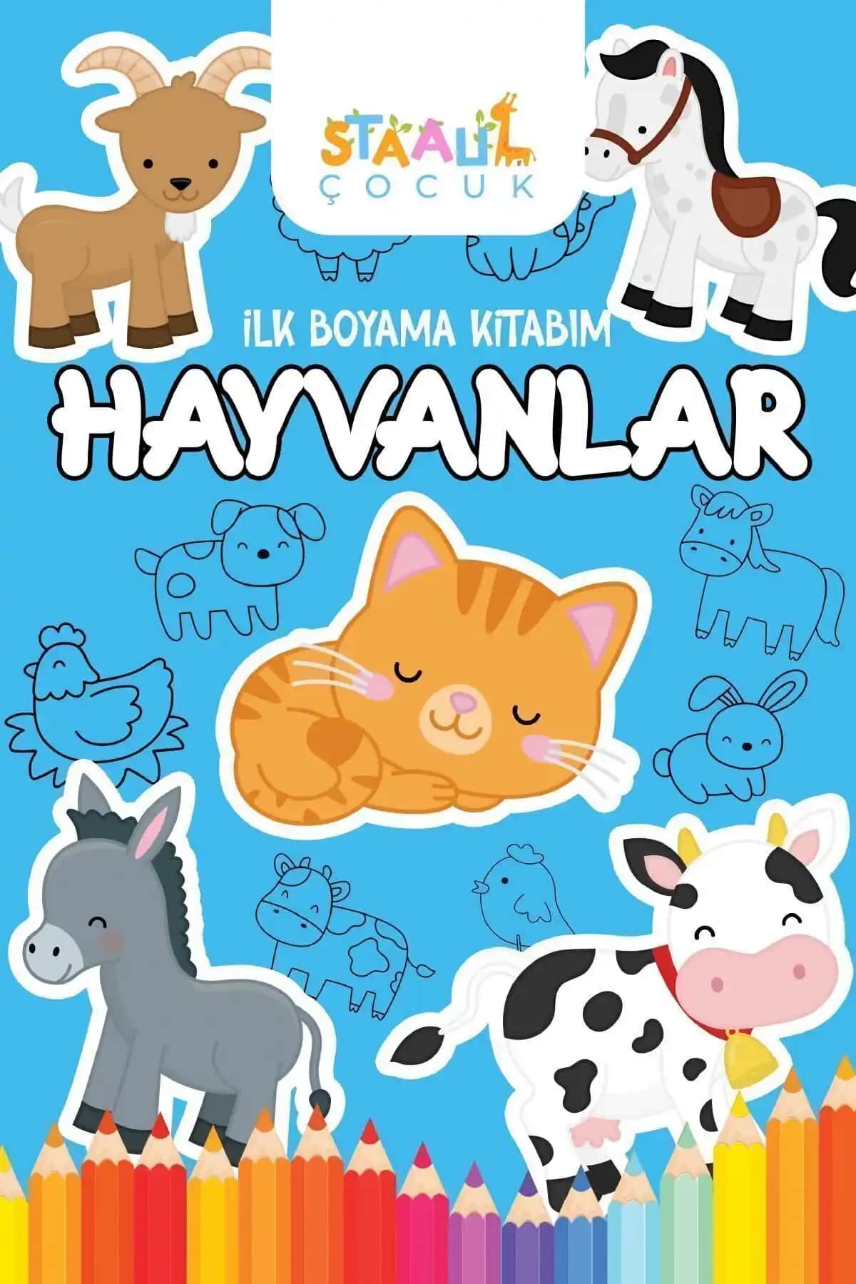 Çocuklar İçin Hayvanlar ve Taşıtlar Temalı Boyama Kitaplarının Karşılaştırması