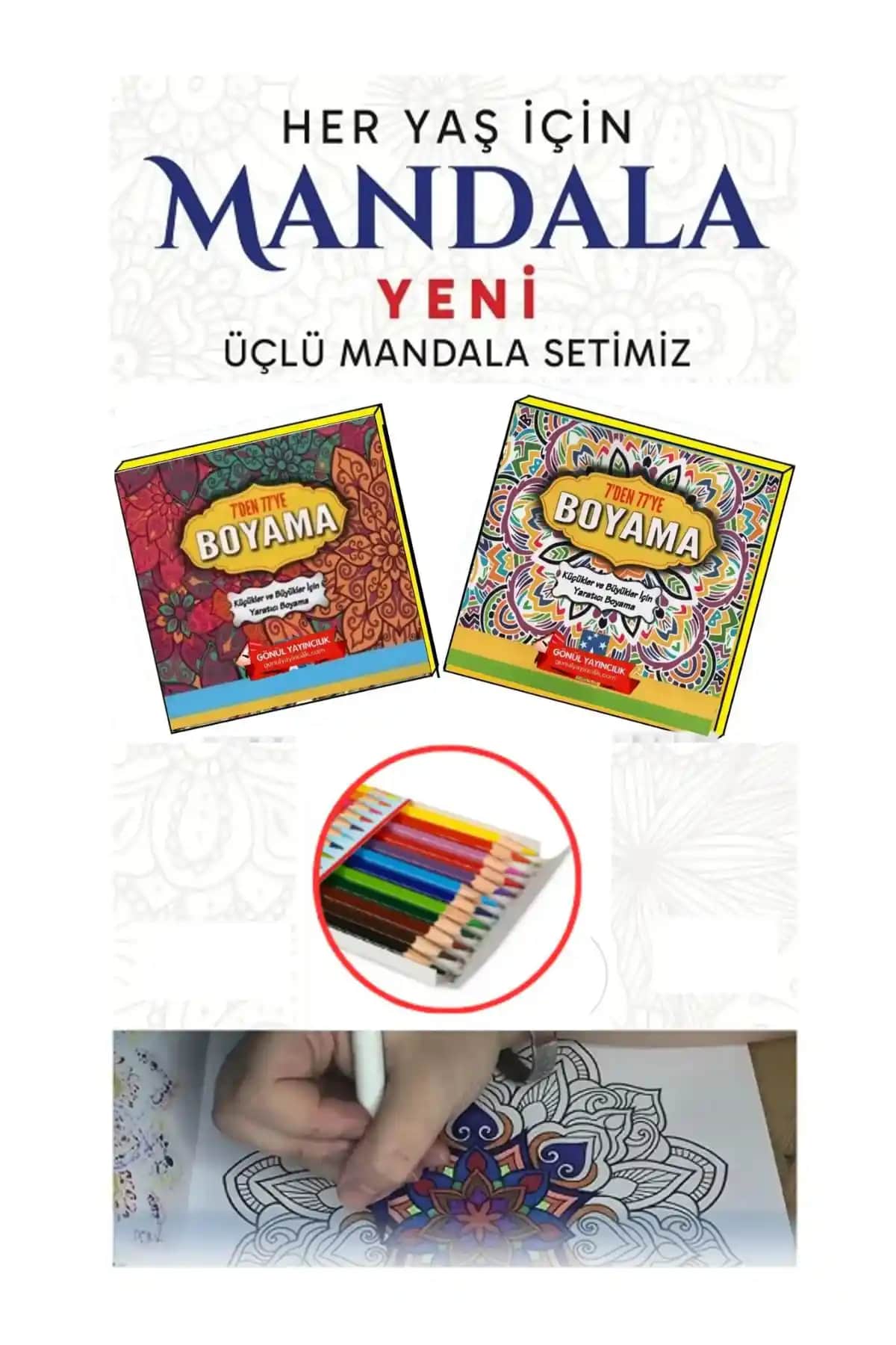 Gönül Yayıncılık ve Pembe Pasaj Mandala Boyama Kitapları Karşılaştırması