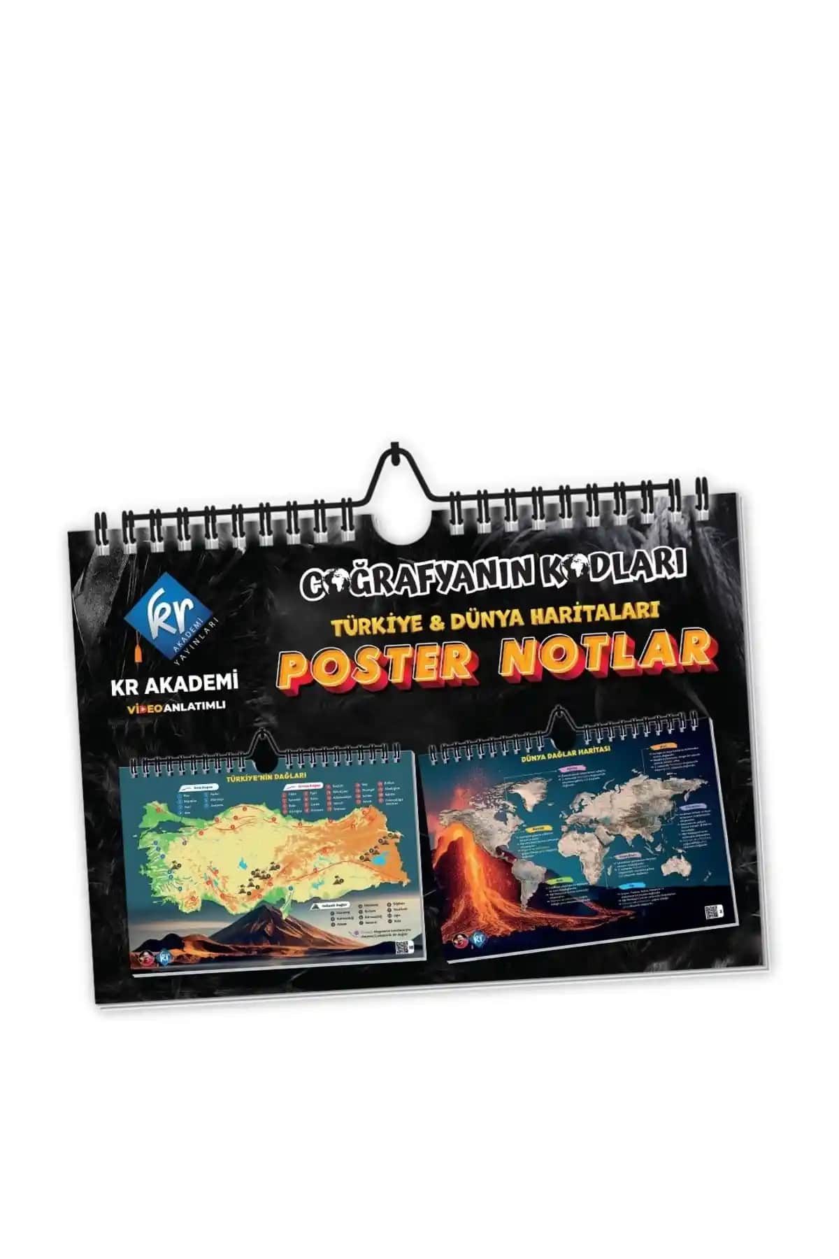 KR Akademi Yayınları Coğrafya Poster Notları ve Haritalar Karşılaştırması