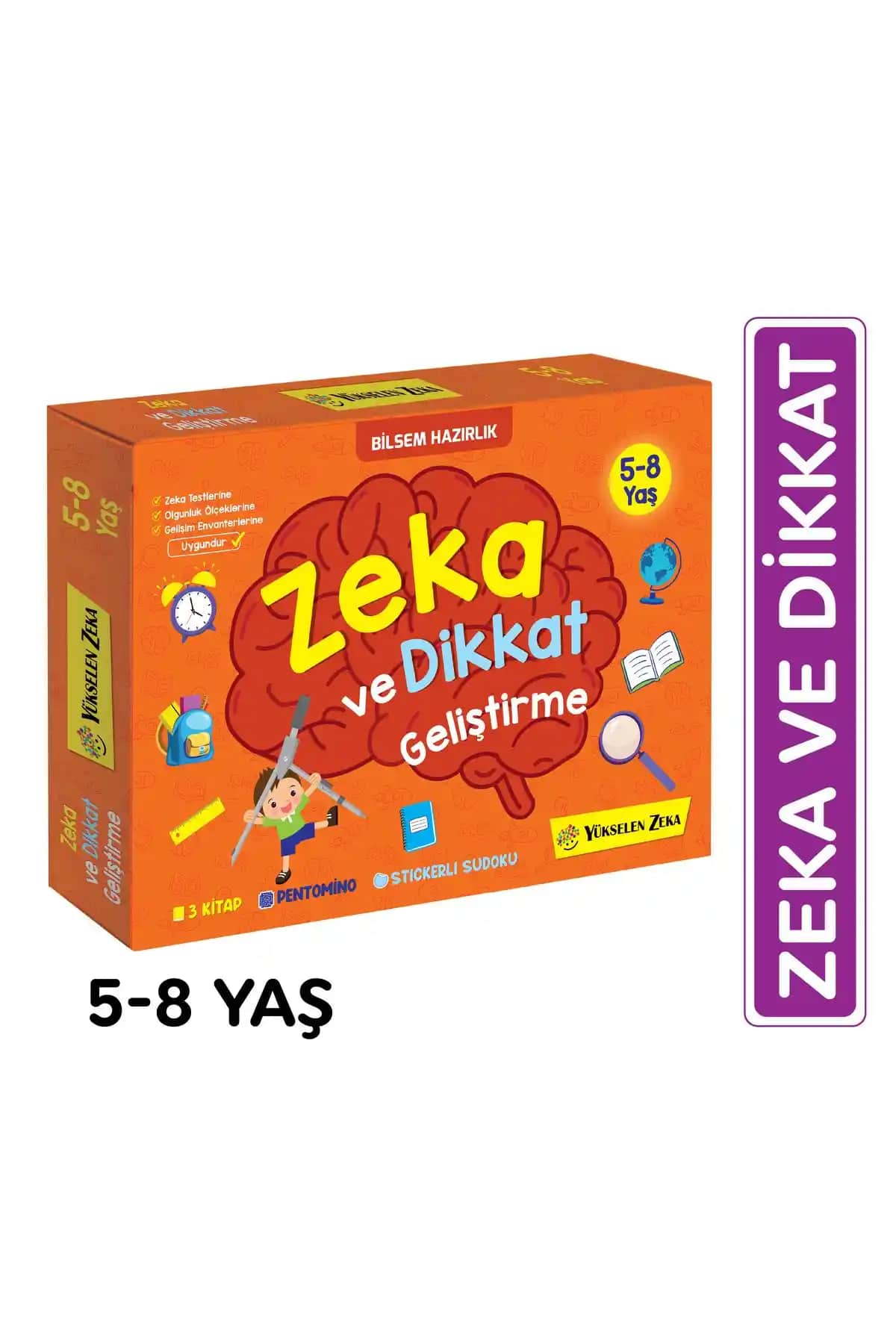 Yükselen Zeka 5-8 ve 7-10 Yaş Çocuklar İçin Zeka ve Dikkat Geliştirme Setleri Karşılaştırması