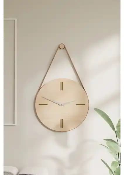 Acar Grafik Dekoratif Ahşap Duvar Saati Modern Tasarım ve Pratik Kullanım Özellikleri