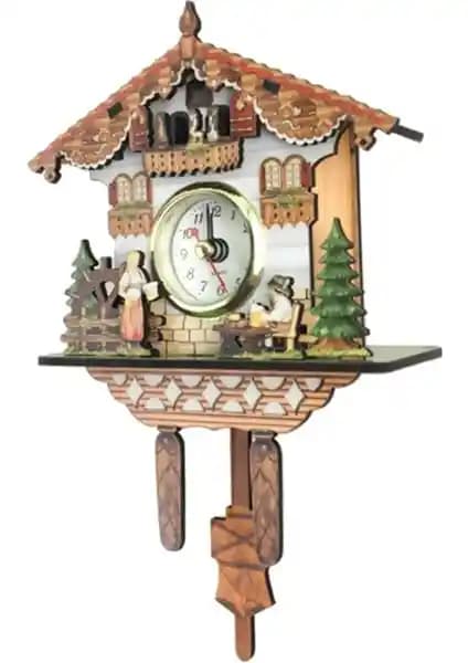 Chasoe Retro Guguklu Ahşap Çalar Saat: Estetik ve Fonksiyonellik Bir Arada