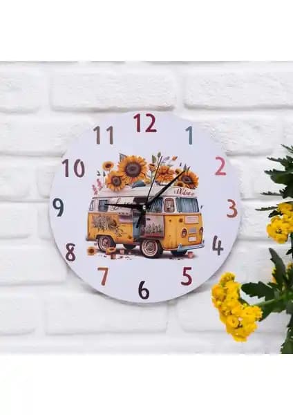 Deep Craft Ahşap Duvar Saati: Modern ve Vintage Dekorasyon İçin Şık ve Dayanıklı Tasarım