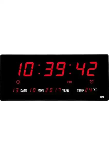 Elaccent F Fityle Dijital LED Duvar Saati: Çok Fonksiyonlu Modern Tasarım ve Kullanım Kolaylığı