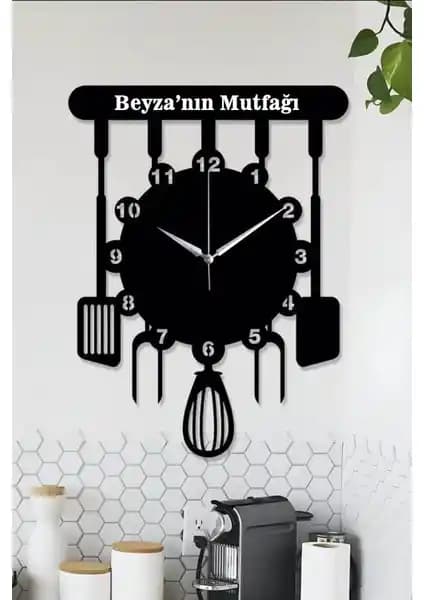 Ensa Design Kişiye Özel Mutfak Saati: Estetik ve Fonksiyonellik Sunan Modern Dekoratif Aksesuar