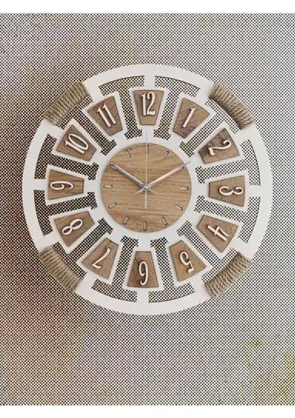 Ergeç Tasarımın İskandinav Tarzı Ahşap Duvar Saati: Modern ve Şık İç Mekan Dekorasyonu