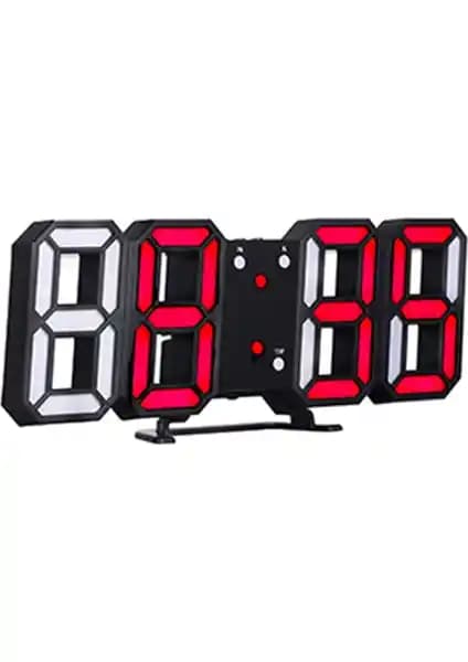 Gahome 3D LED Dijital Saat: Modern Dekorasyon ve Çok Fonksiyonlu Zaman Göstergesi