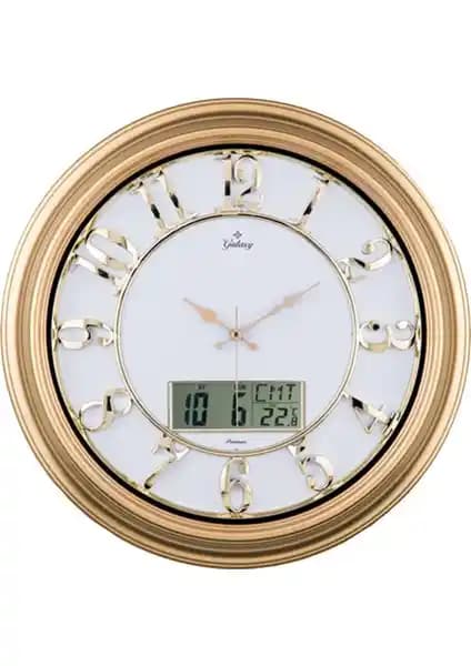 Galaxy Gold Büyük Dijital Takvimli Saat Modern Tasarımı ve Fonksiyonelliğiyle Dekorasyonunuza Şıklık Katar