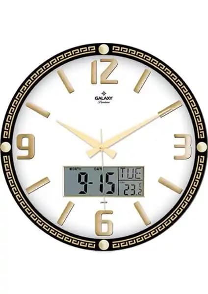 Galaxy Premium Duvar Saati Modern Tasarım ve Çok Fonksiyonlu Özelliklerle Dekorasyonunuza Şıklık Katar