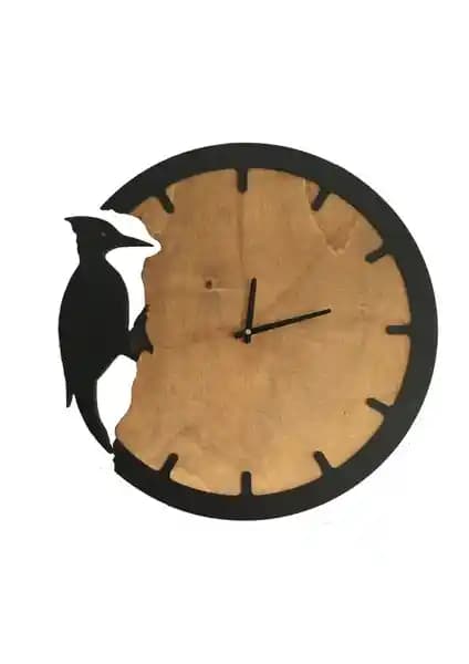 Good Time Dekoratif Ağaçkakan Duvar Saati: Şık ve Sessiz Tasarım ile İç Mekanlara Doğal Hava Katar