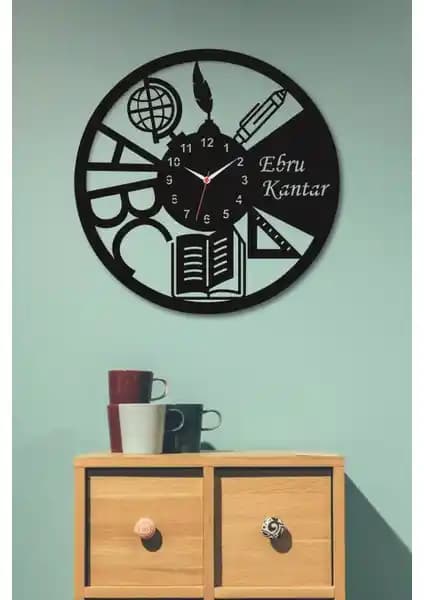 Hellove Öğretmen Özel Hediye Duvar Saati: Estetik ve Fonksiyonel Tasarım Özellikleri