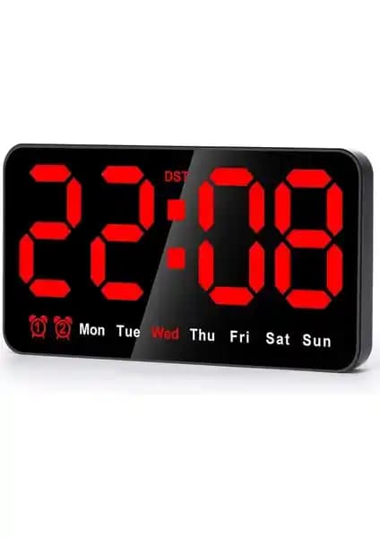 Hermoso Dijital Duvar Saati: Modern Tasarım ve Çok Fonksiyonlu Kullanım Özellikleri