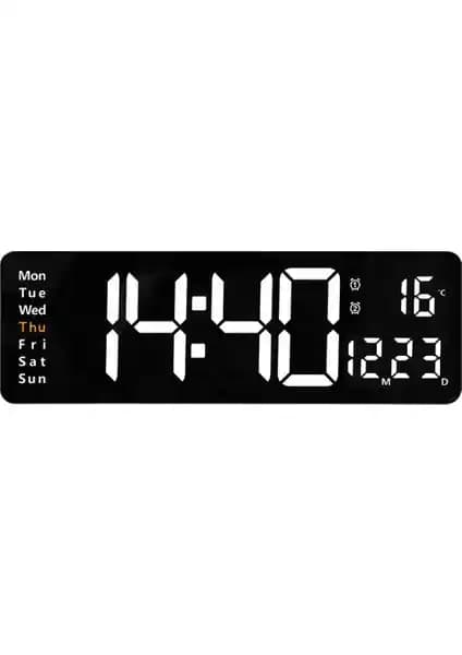 Humble 16 İnç LED Dijital Duvar Saati: Modern Tasarım ve Çok Fonksiyonlu Kullanım Özellikleri