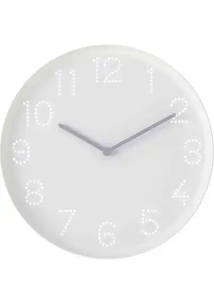 IKEA LOTR® Tromma Beyaz Duvar Saati 25cm Modern ve Çevre Dostu Tasarım