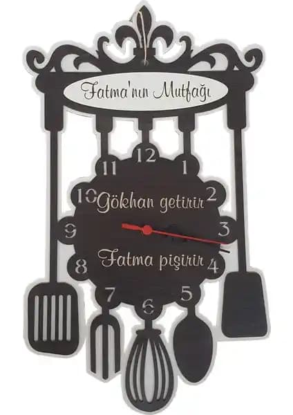 Kişiye Özel Ahşap Mutfak Saati ile Evinize Zarif ve Anlamlı Dokunuşlar