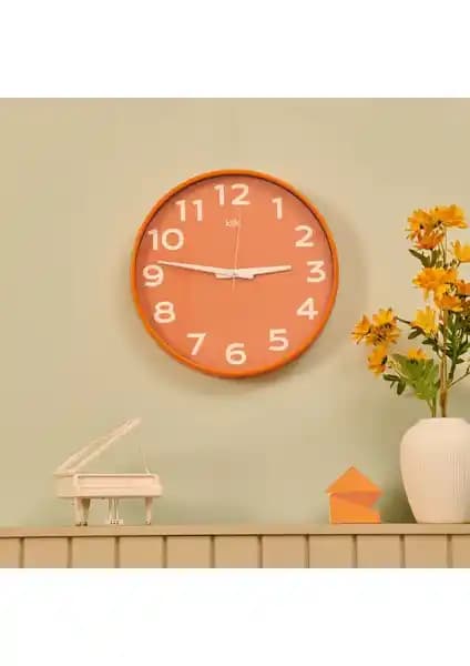 Klik Simplex Turuncu Duvar Saati Modern Tasarım ve Dayanıklılık Özellikleriyle