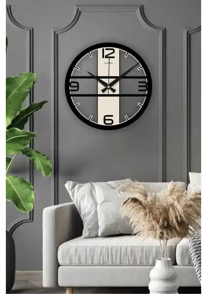 Landiwork Ahşap Modern Duvar Saati: Şık ve İşlevsel Dekorasyon Unsuru