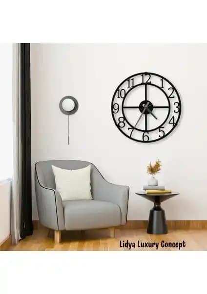 Lidya Luxury Concept Metal Duvar Saati: Modern ve Şık Tasarım ile Fonksiyonellik