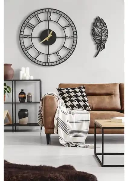 Lupokraft Modern Duvar Saati ve Yapraklı Tablo ile İç Mekanlara Şıklık Katın