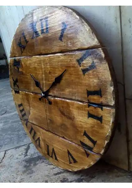 Markakanvas Ahşap Duvar Saati: Doğal ve El İşçiliği ile Şık Tasarım