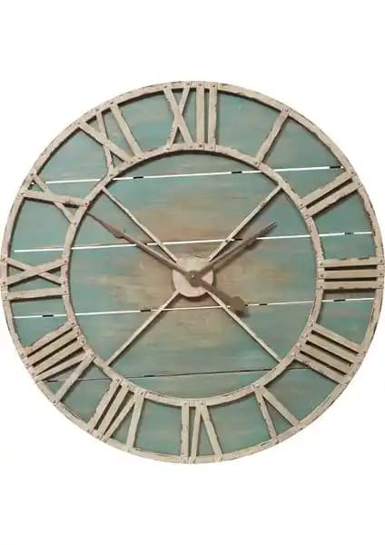 Markakanvas Ahşap Yuvarlak Duvar Saati: Modern ve Doğal Tasarım ile Dekorasyonunuza Şıklık Katın